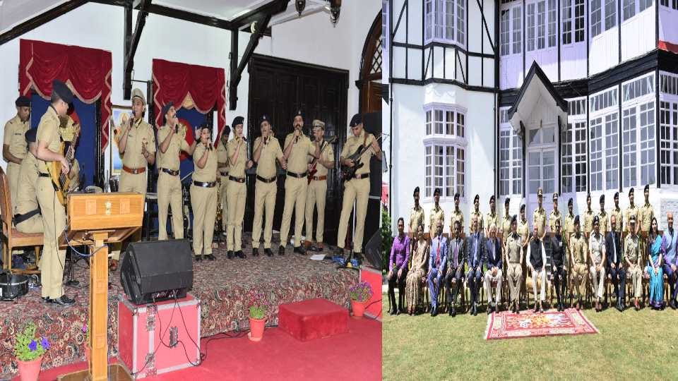 Raj Bhavan resonated with the spectacular performances of Himachal Police Band