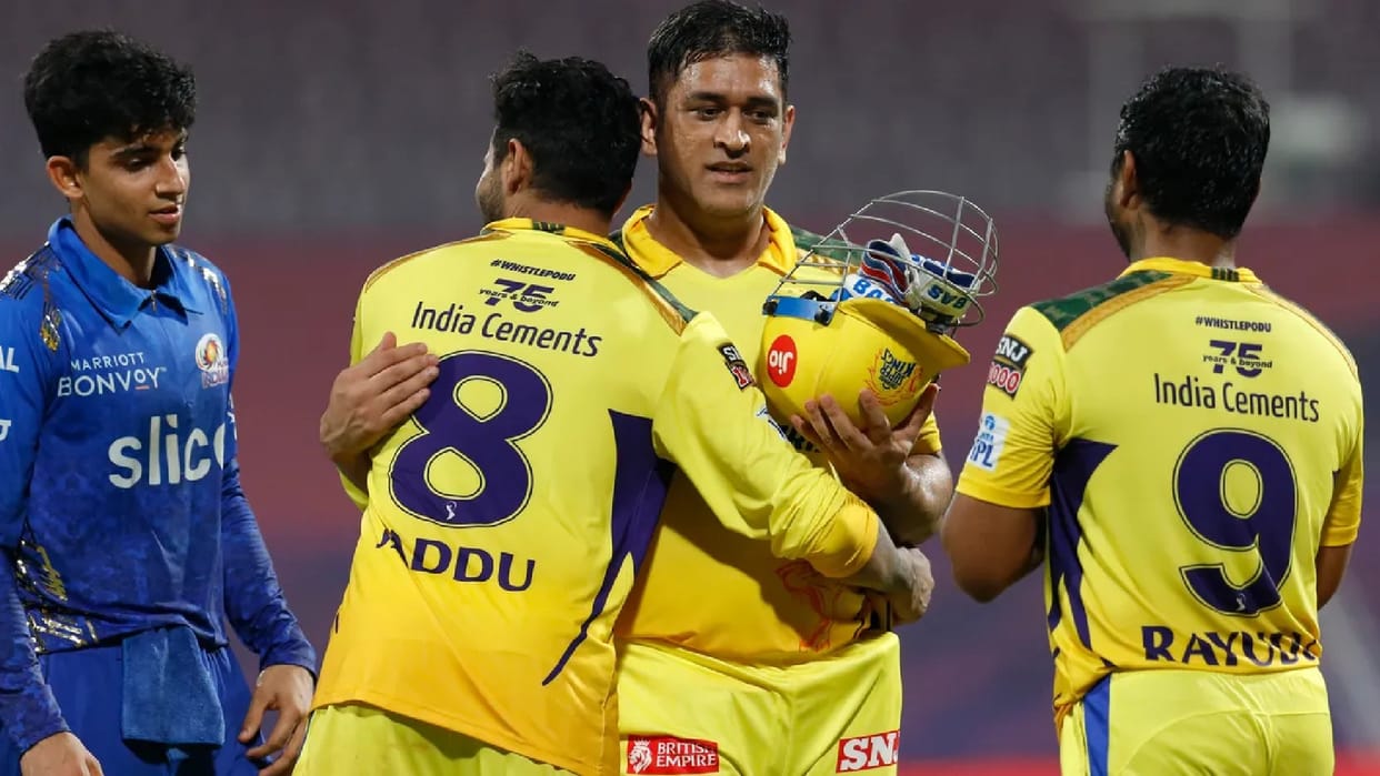 IPL 2022 Chennai Super Kings captain Ravindra Jadeja praised MS Dhoni after win against Mumbai Indians