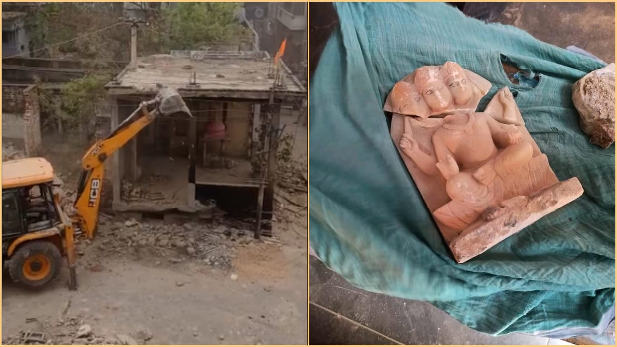 Amit Malviya targets congress on bulldozer run over shiv temple of Alwar