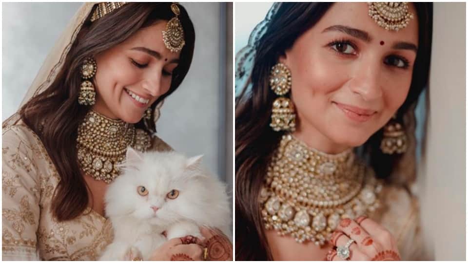 alia bhatt poses with her cat in new pics from wedding