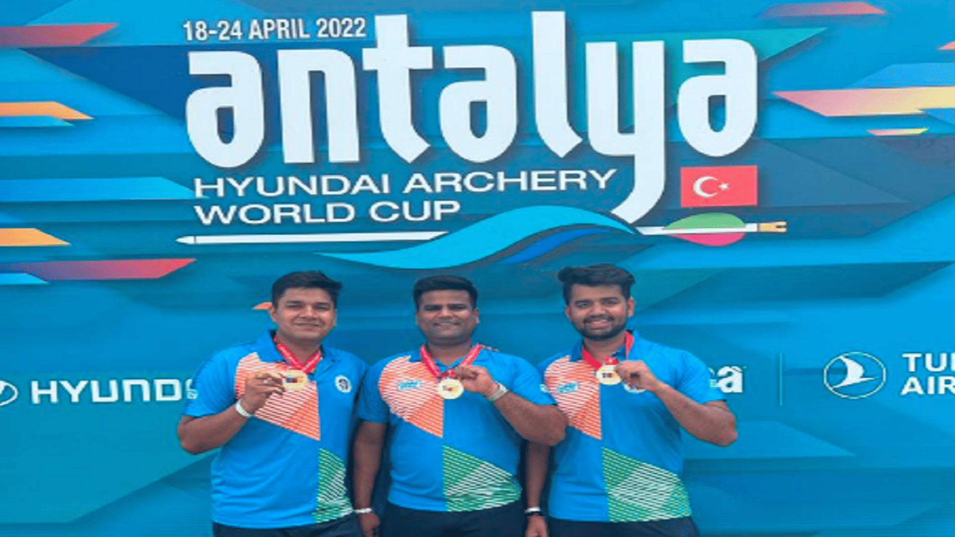 Indian compound team wins gold in archery world cup 2022 in antalya