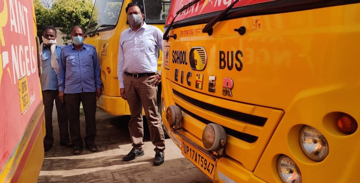 Harkat Transport Department, launched checking campaign against school buses