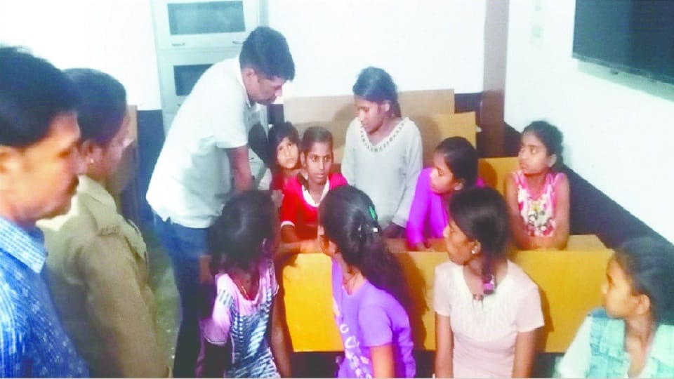 The teachers held the girl students hostage to stop the transfer