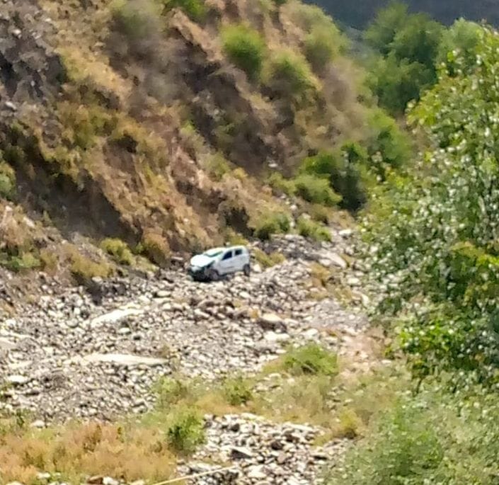 The car fell into the ditch near Jagar, the driver died