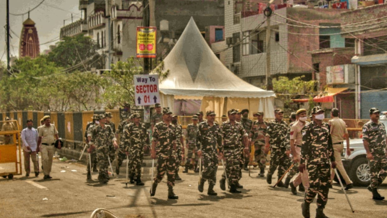 Eight days after violence tricolor yatra passed Hindu-Muslim brother brother slogans