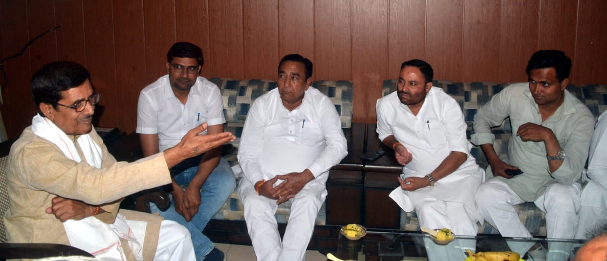 Coalition delegation met District Panchayat President