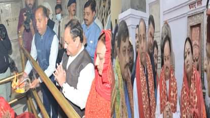 जेपी नड्डा ने शक्तिपीठ बज्रेश्वरी मंदिर में टेका माथा।