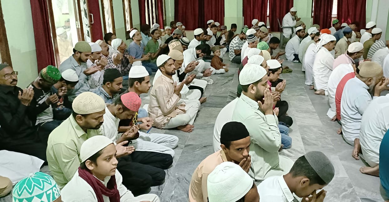 Raised hands for peace and tranquility in the court of Allah