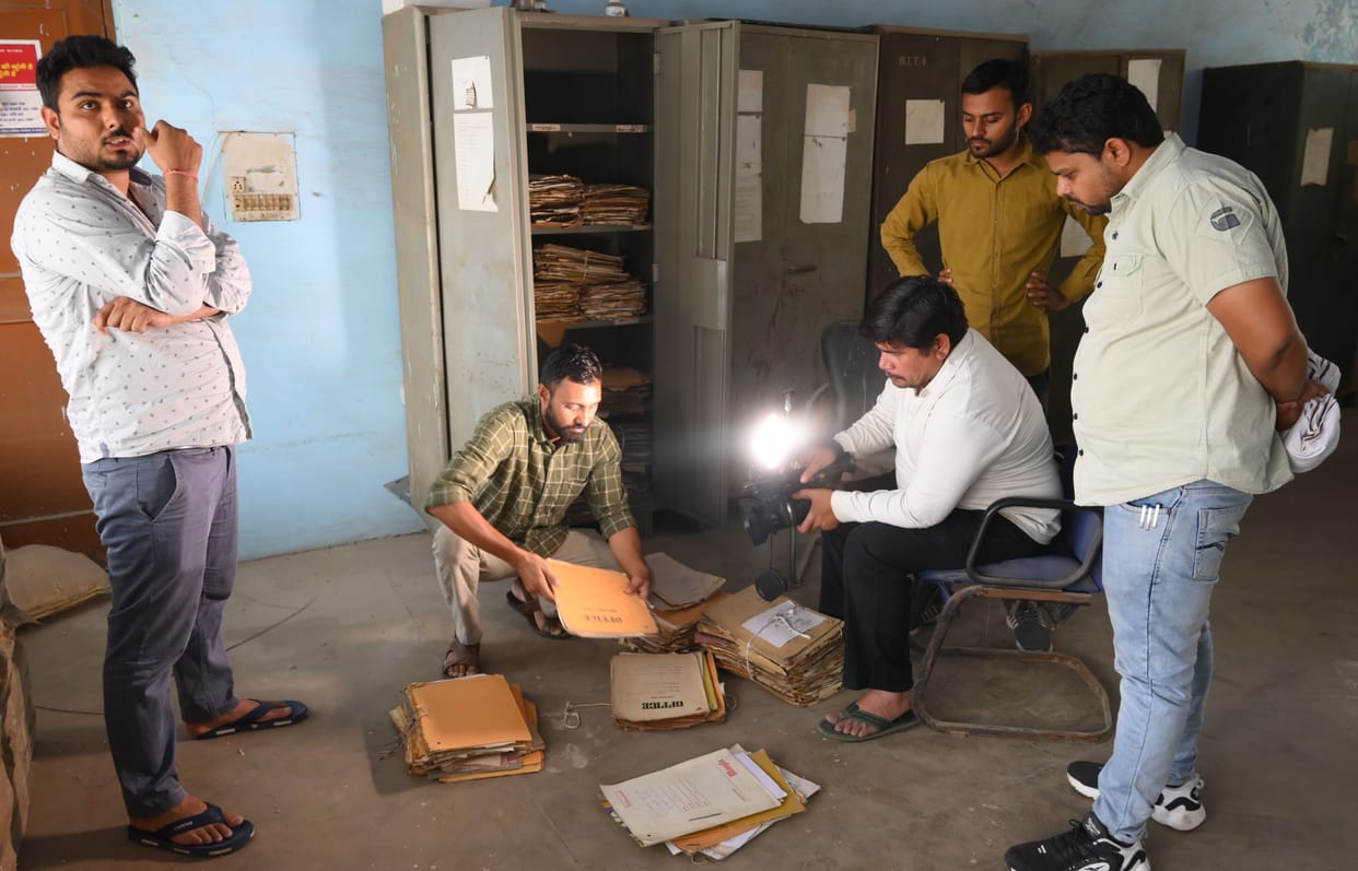 Team checking records related to accountant Sanjay Bansal