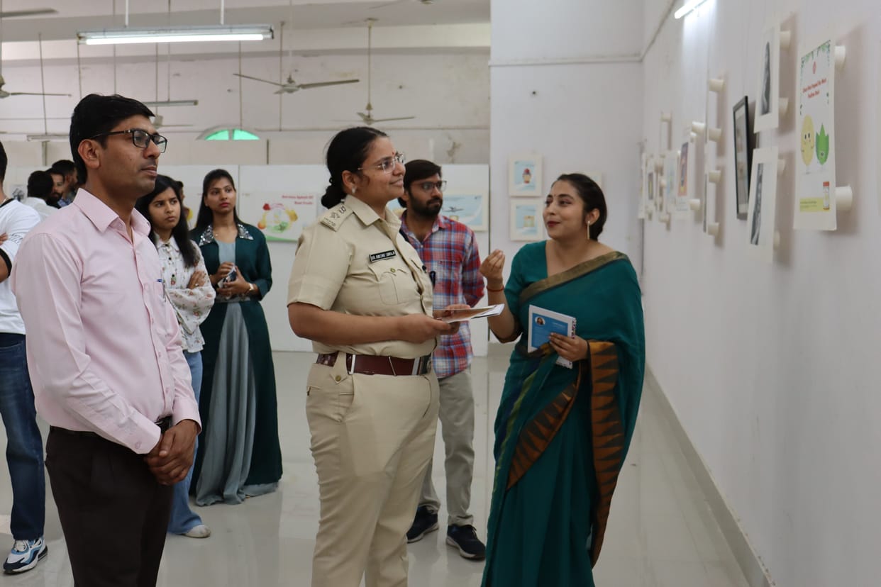 Students showed their skills by making artworks, Kurukshetra