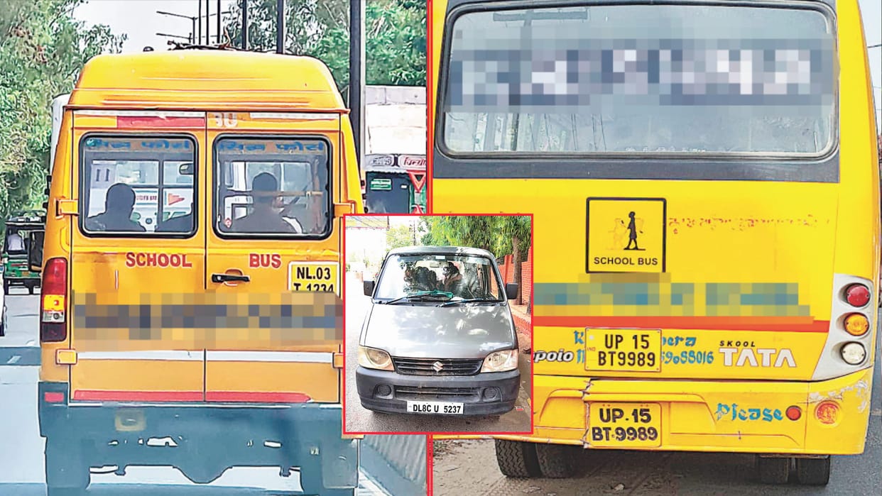 Big action: Four vehicles including Nagaland bus carrying children seized, children's lives were being played with