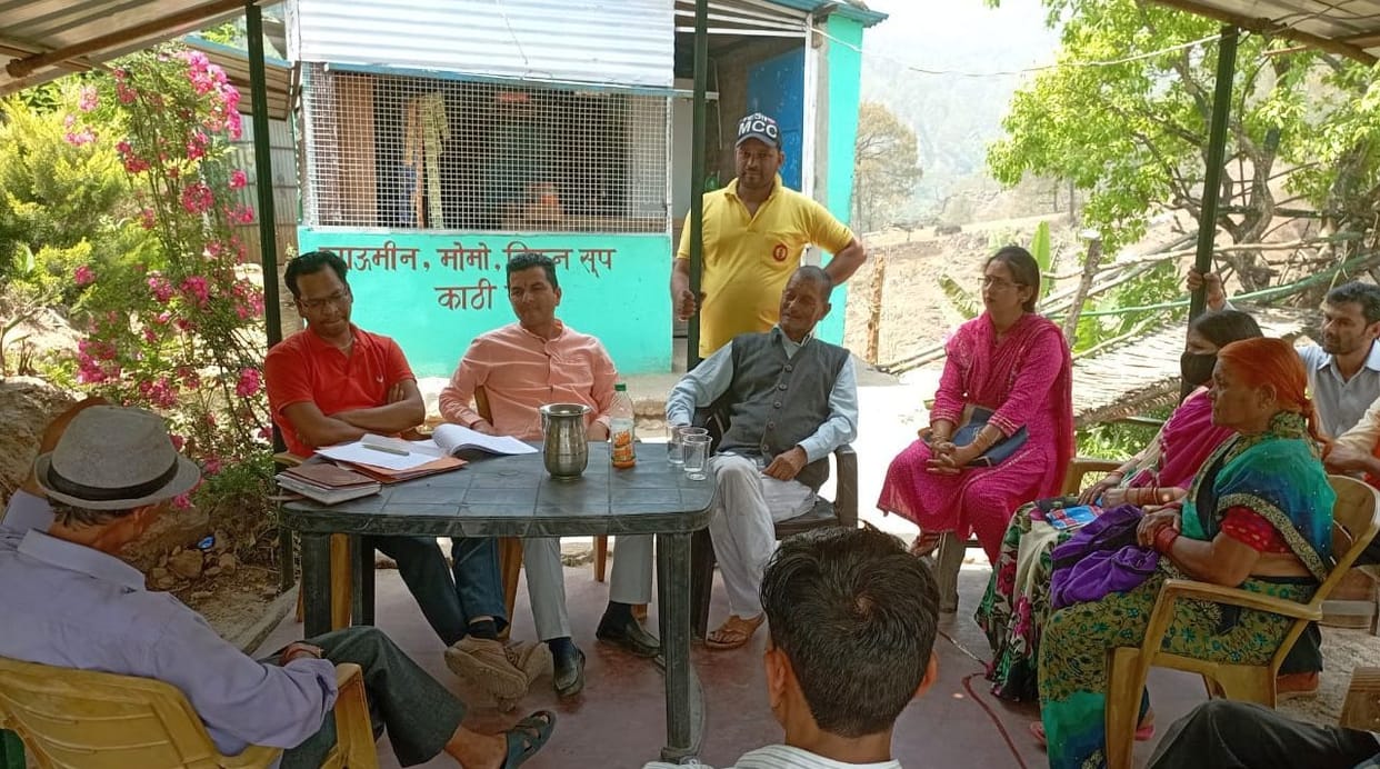 Meeting For New Road in Thal