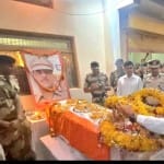 जम्मू में शहीद जवान शंकर प्रसाद पटेल पंचतत्व में विलीन
