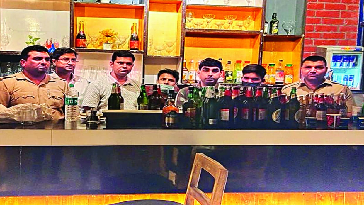 Liquor was being served in the restaurant without a license, three arrested