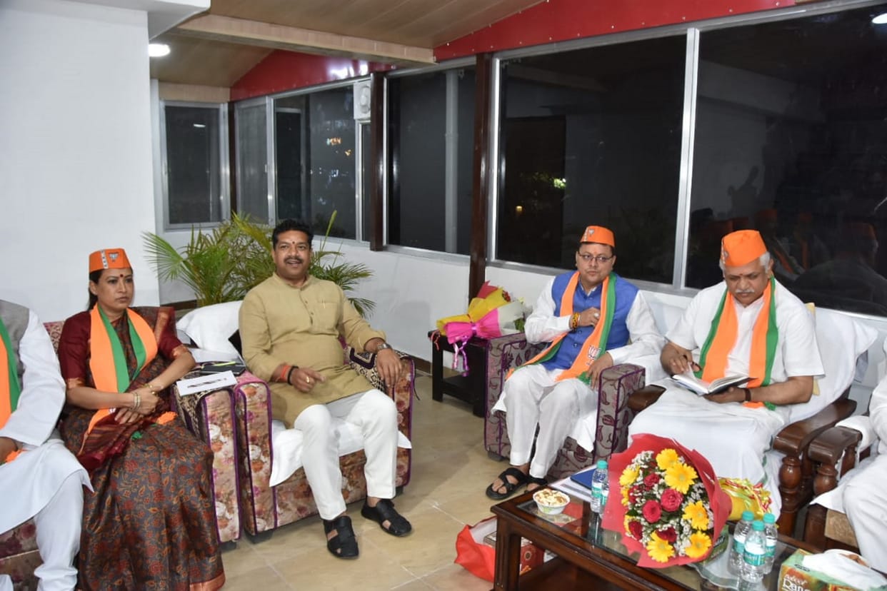 BJP National General Secretary BL Santosh visited Uttarakhand for two days,  Pushkar Singh Dhami government report card