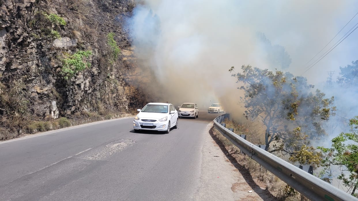 Forest fires reached residential areas