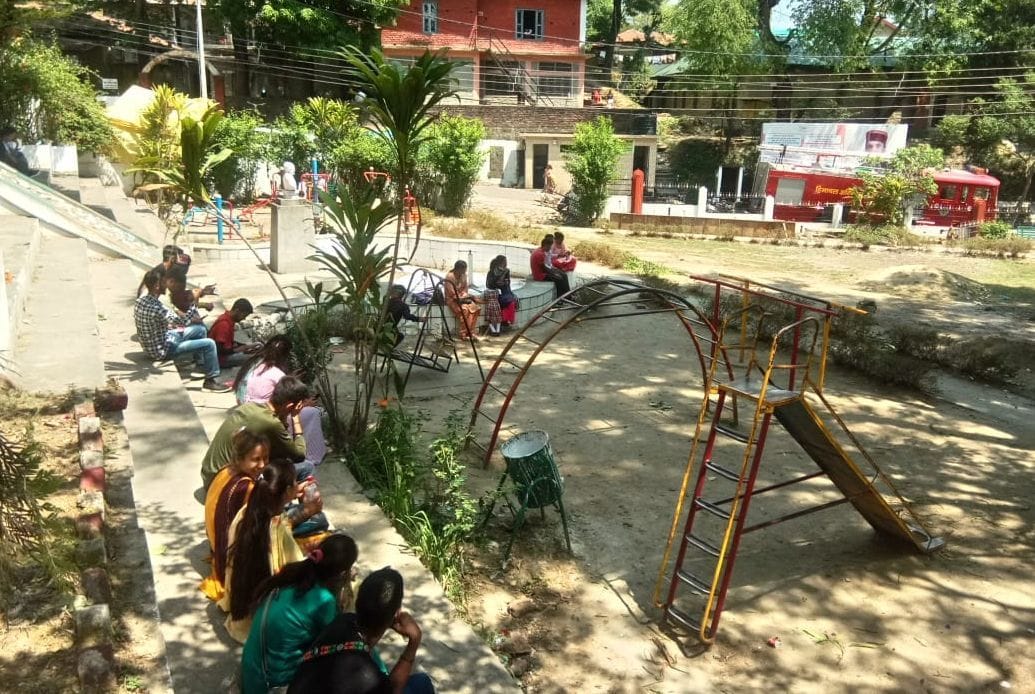 Fountain will be built in Gandhi Vatika in jogindernagar