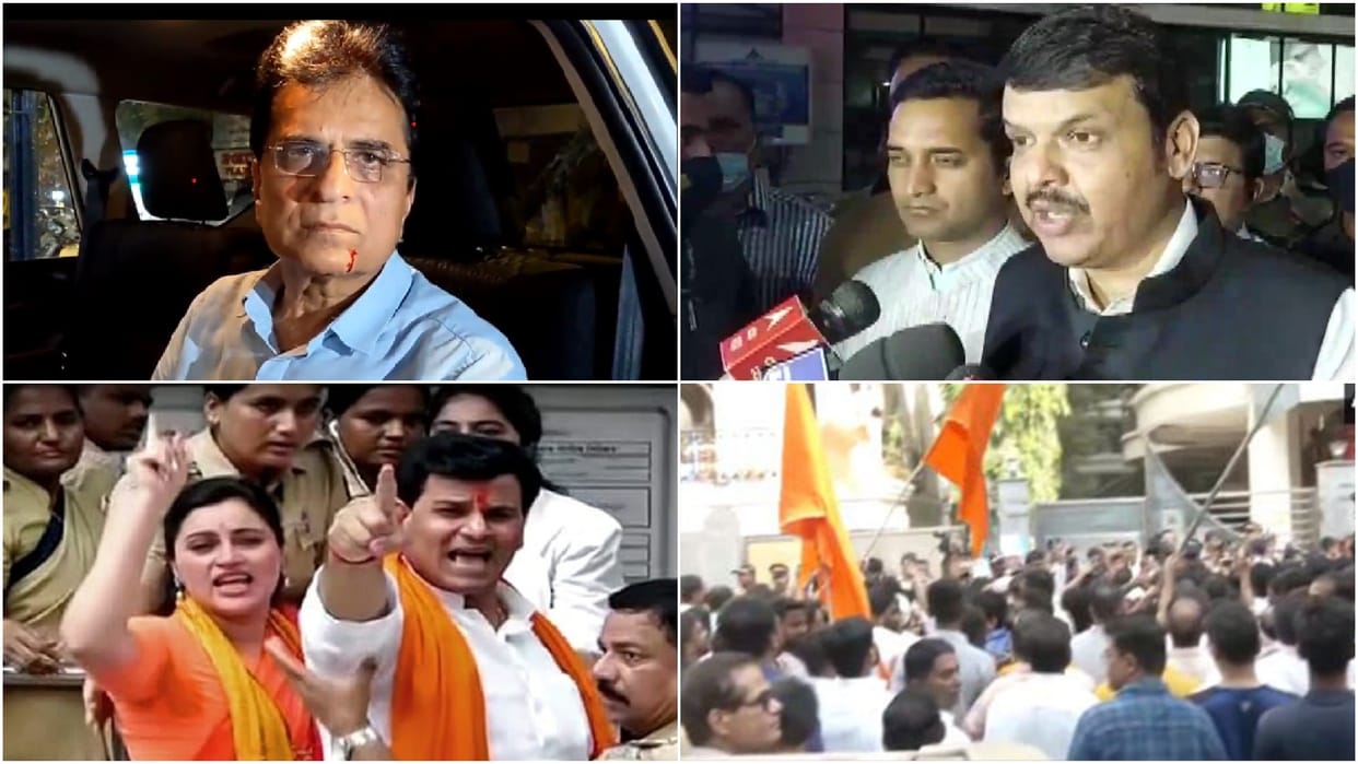 Mumbai Police take Amravati MP Navneet Rana and Ravi Rana to Khar Police Station Latest News Update