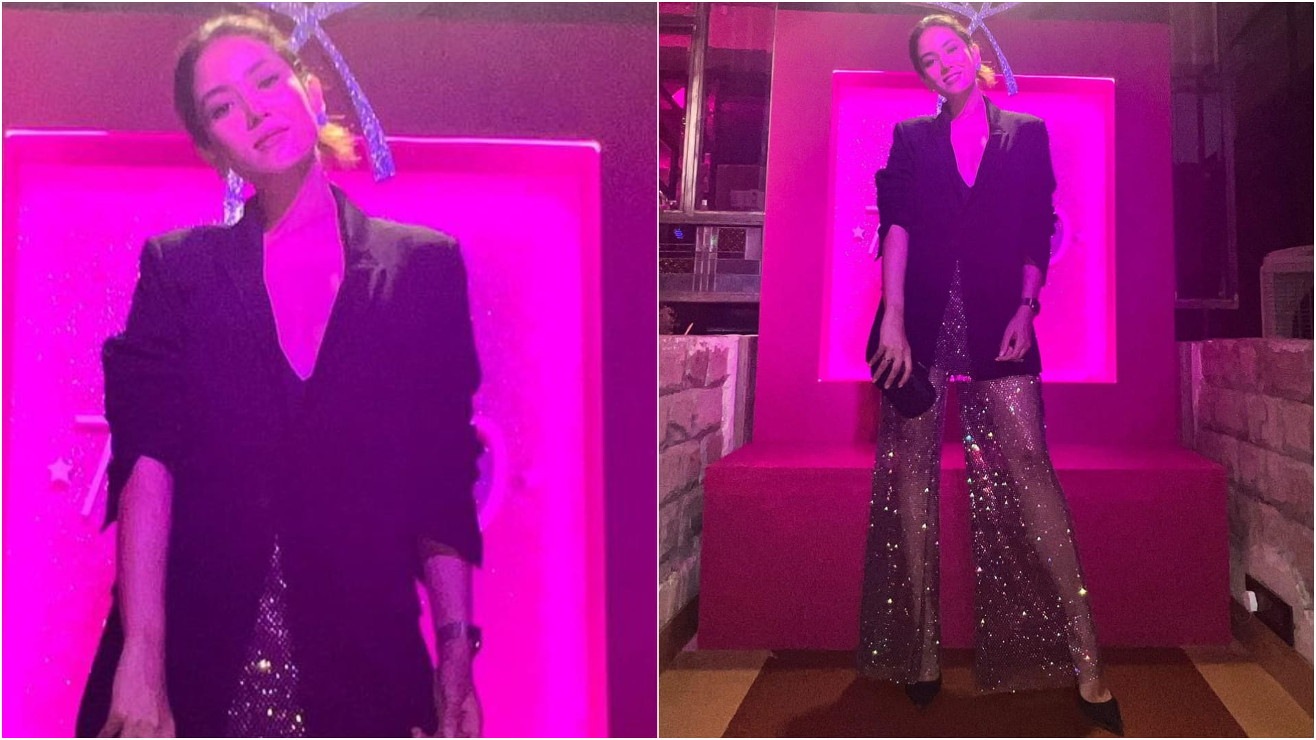mira rajput wear sheer fabric pants with blazer shows how to make it saxy
