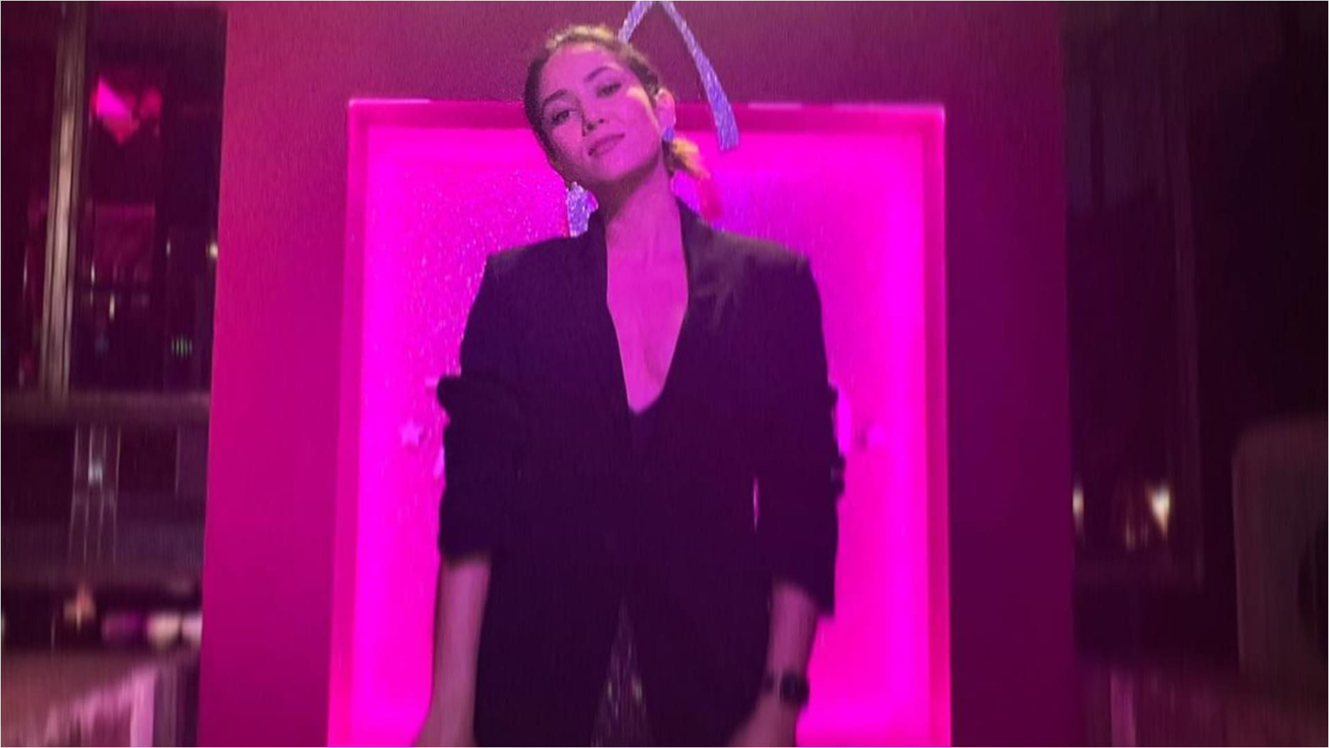 mira rajput wear sheer fabric pants with blazer shows how to make it saxy