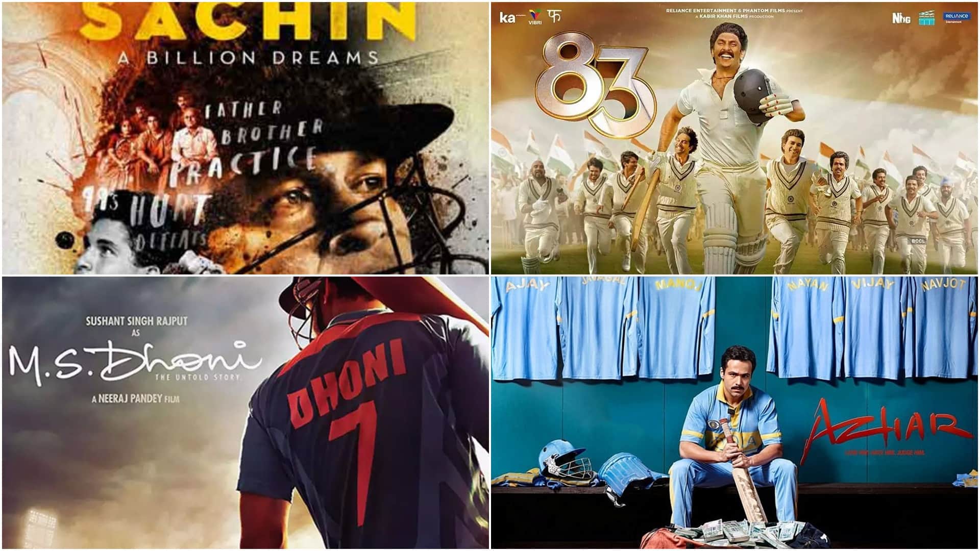Happy Birthday Sachin Tendulkar God Of Cricket: From ms dhoni to azhar these bollywood films are the biopic of Indian cricketers watch on netflix disney plus hotstar sony liv