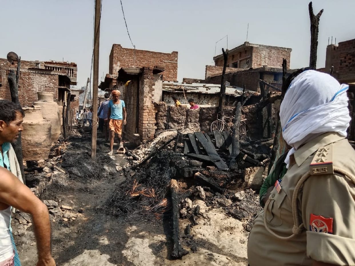 41 houses ashes due to sparks while cooking
