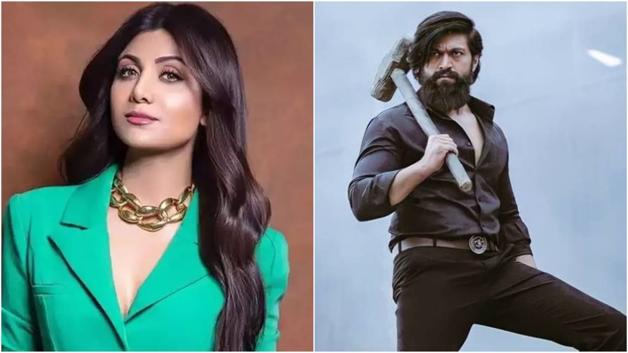 Social Media: Shilpa Shetty repeats the yash starrer film kgf 2 dialogue in front of paparazzi