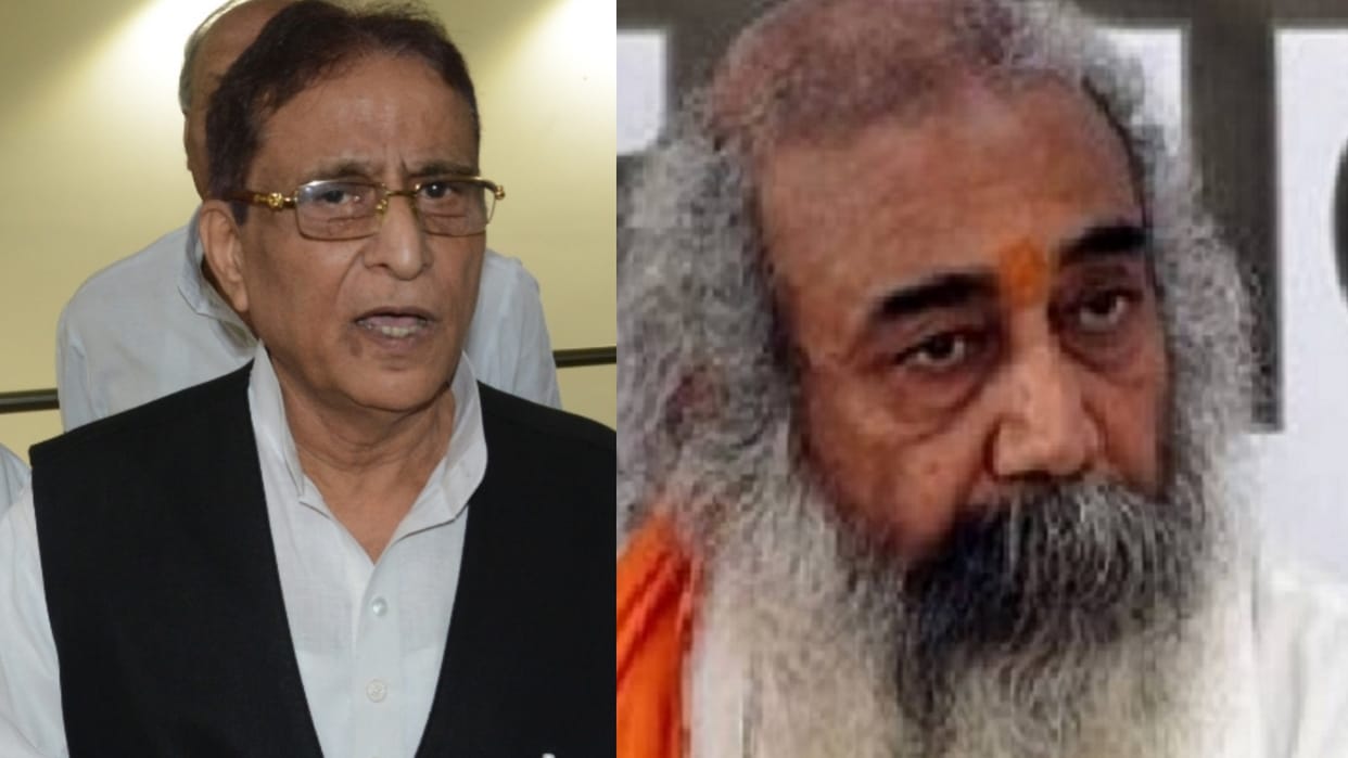 Congress Leader Pramod Acharya Krishnam Meet Azam Khan In Sitapur Jail News in Hindi