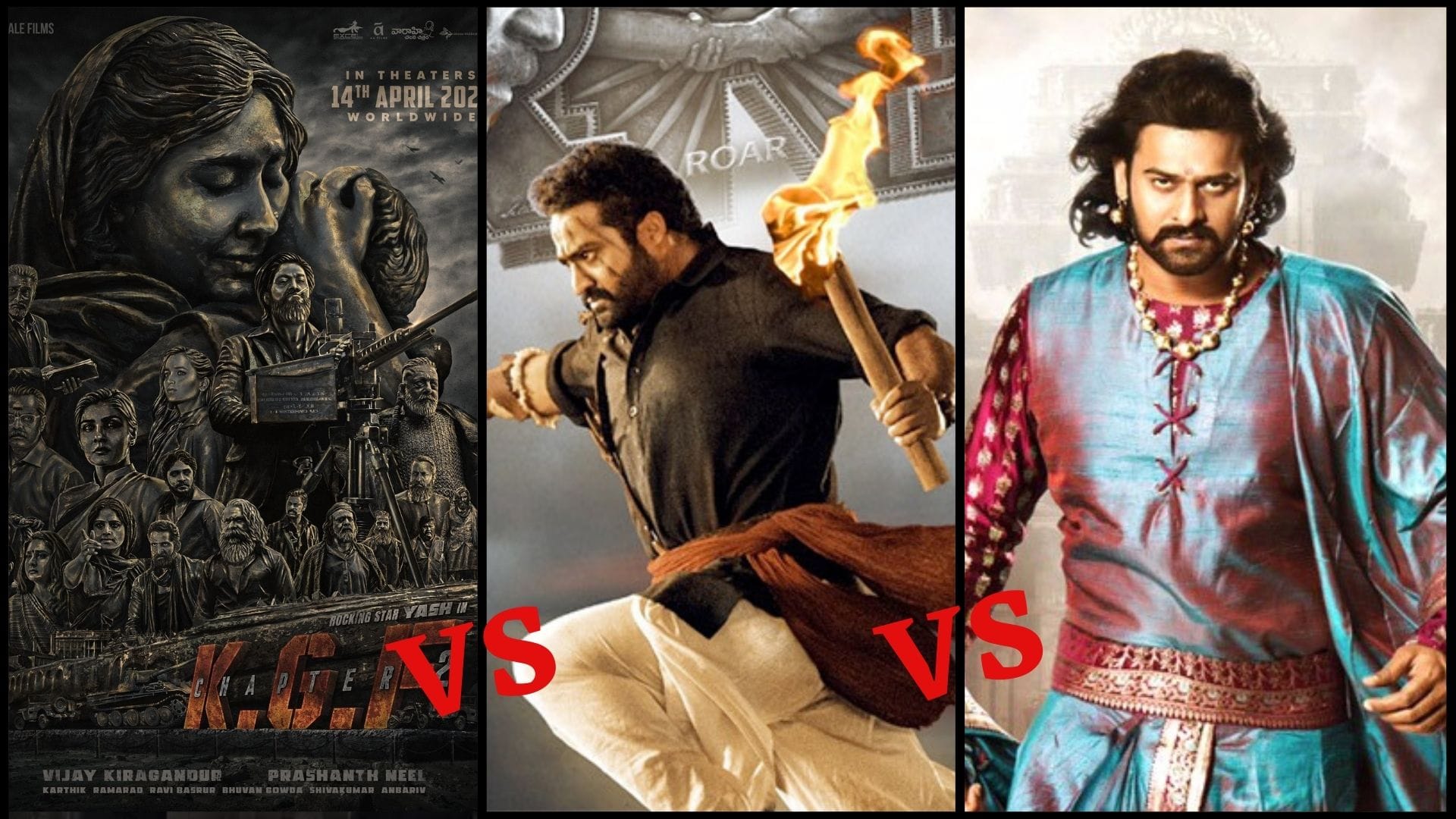 KGF Chapter 2 Vs RRR Vs Baahubali 2 Box Office: Day wise box office collection comparison