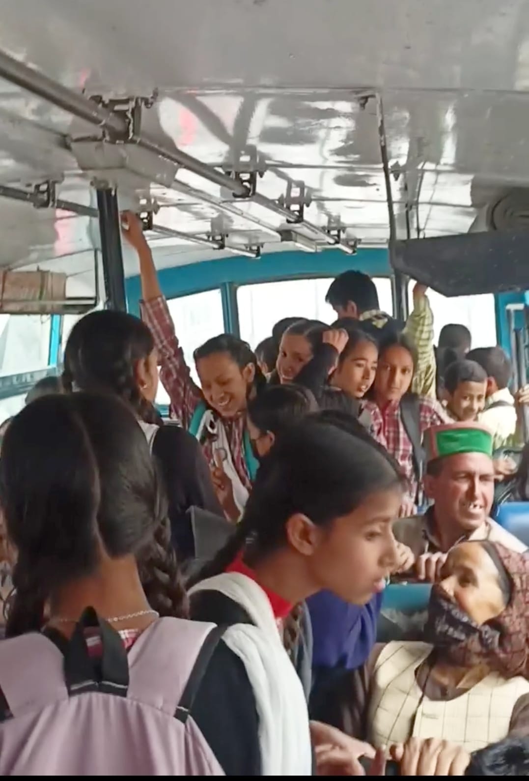 Up to 80 passengers are being filled in 42 seater bus