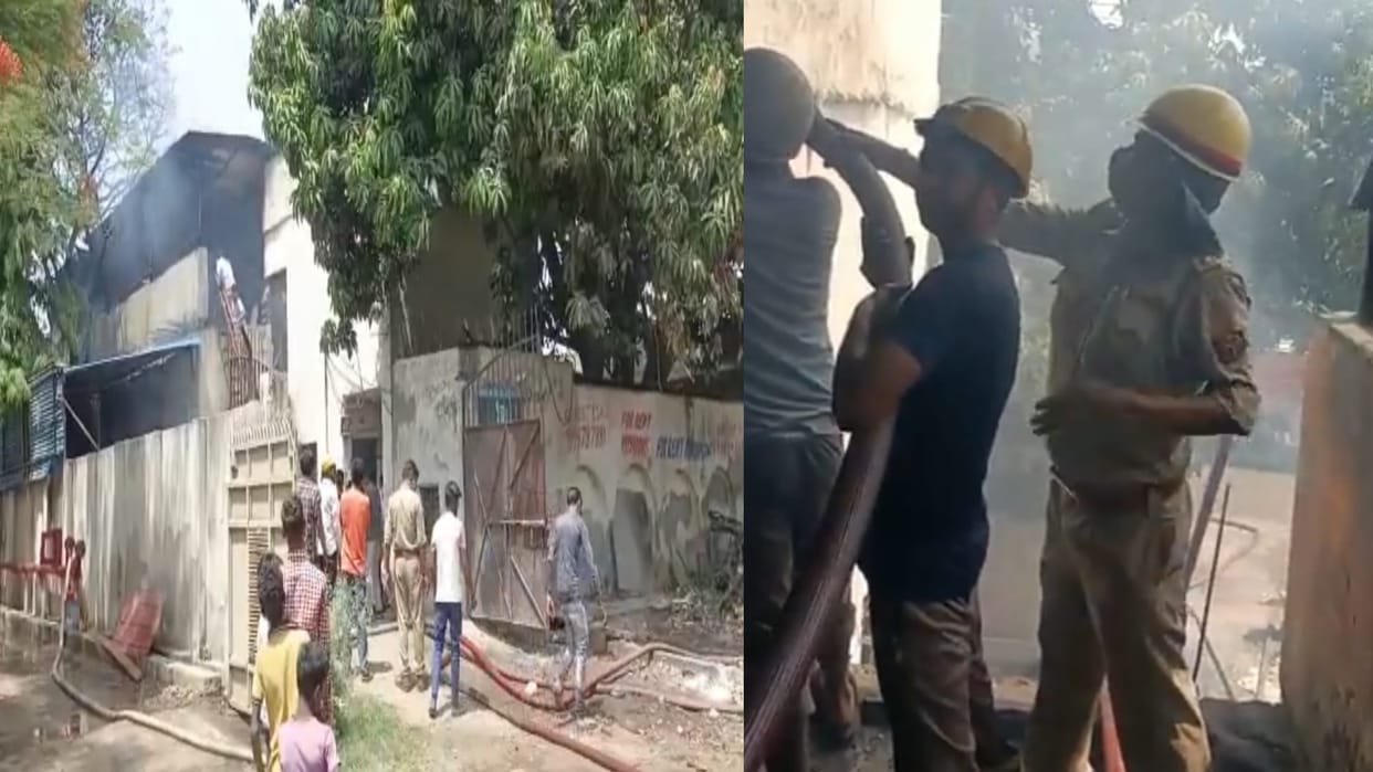 Greater Noida fire breaks out in  surajpur factory controlled after 2 hours