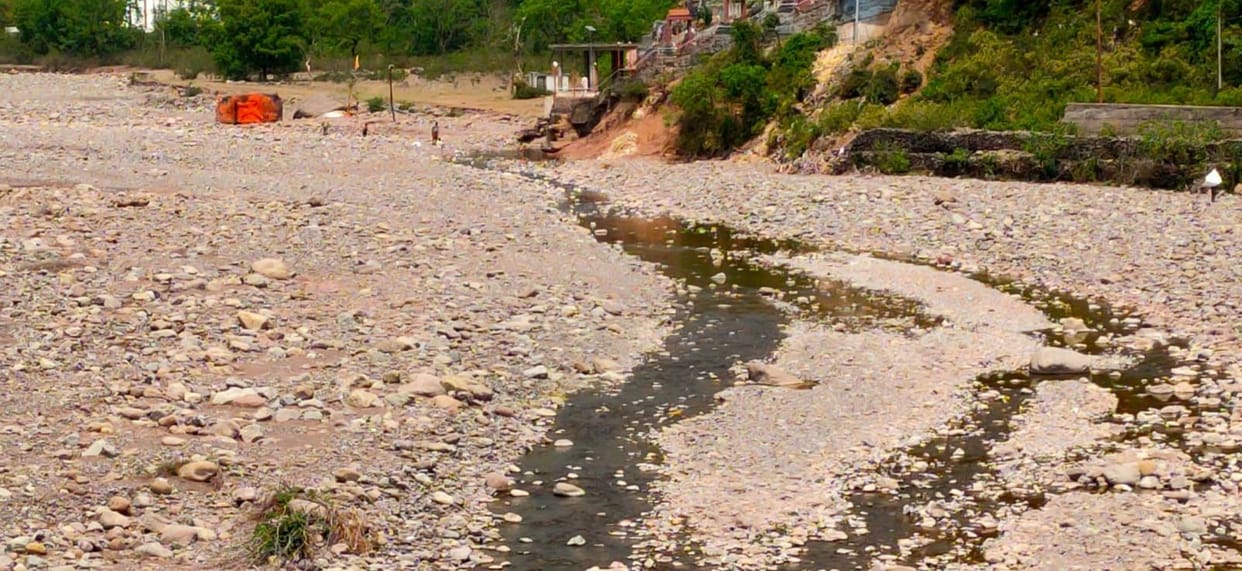 The water level of natural water sources has decreased