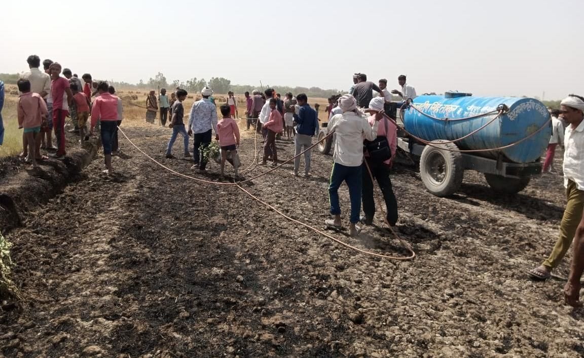 aag hadsa,unnao,FASAL,jali