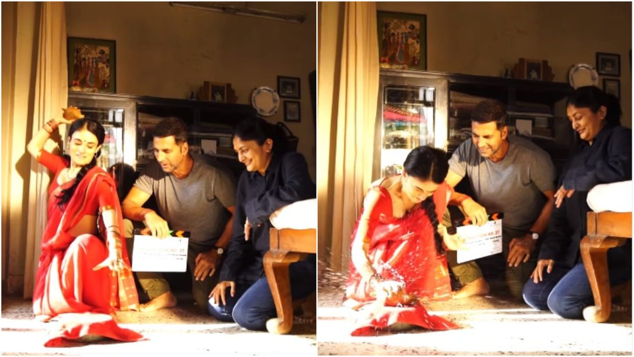 Akshay Kumar and Radhika Madan Kickstart shooting for Suriya-starrer Soorarai Pottru Hindi Remake