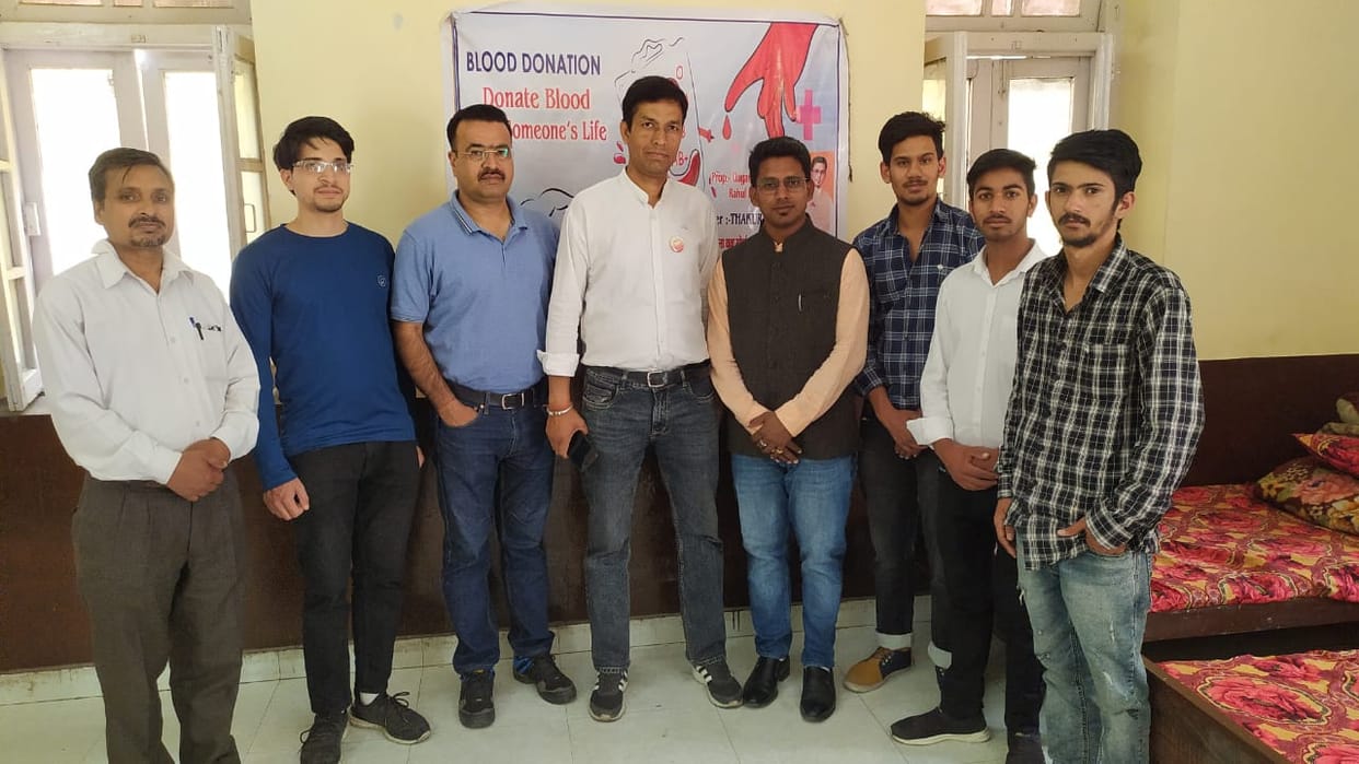 40 person donate blood in rampur