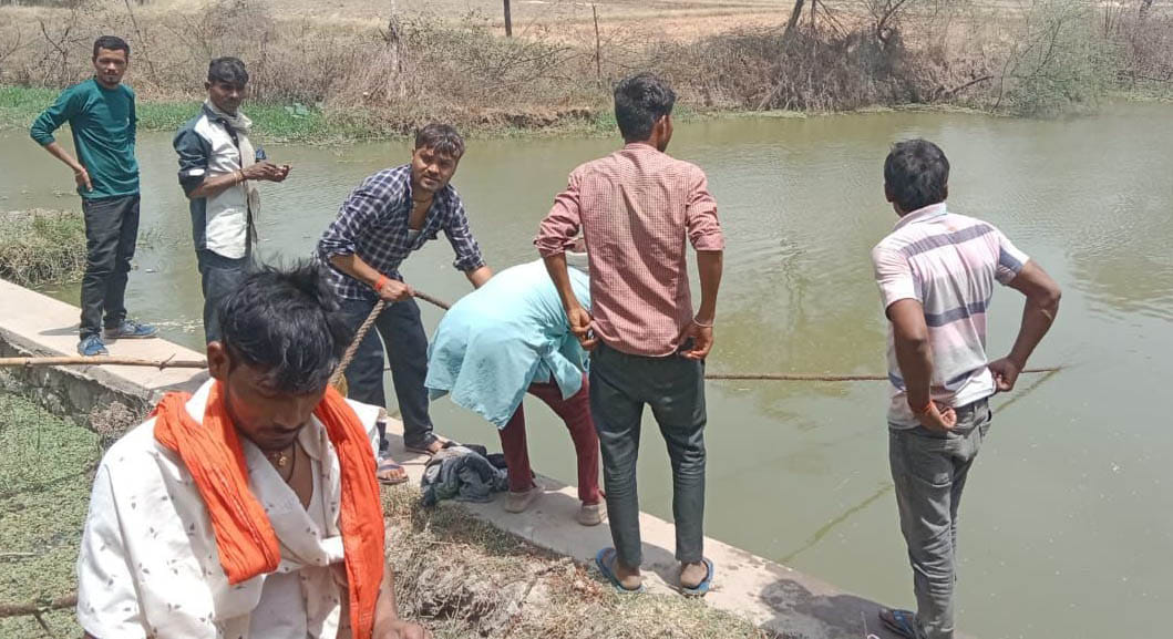 Teenager who came to Nanihal drowned in the pond, died