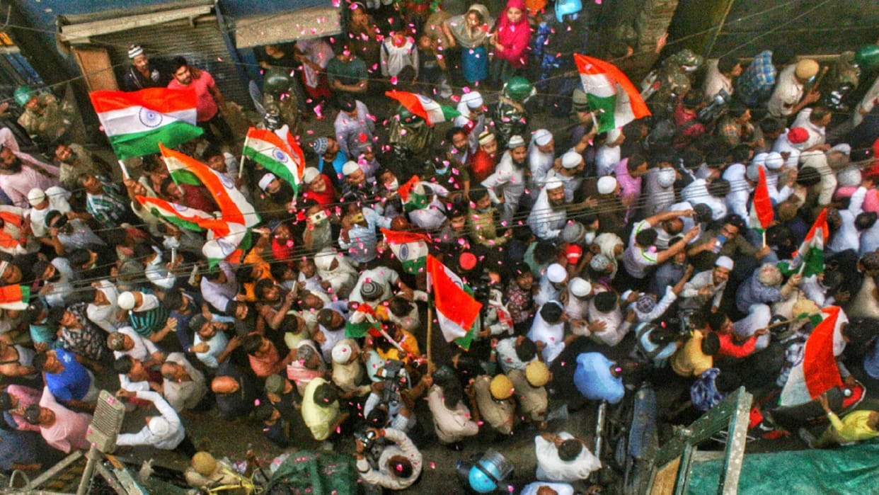 BJP Yuva Morcha took out the Tiranga yatra