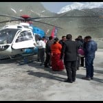 केदारनाथ पहुंचे सीएम पुष्कर सिंह धामी।