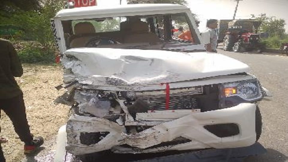Two Boleros collide on Sikri-Kagaraul road one dead and two seriously injured