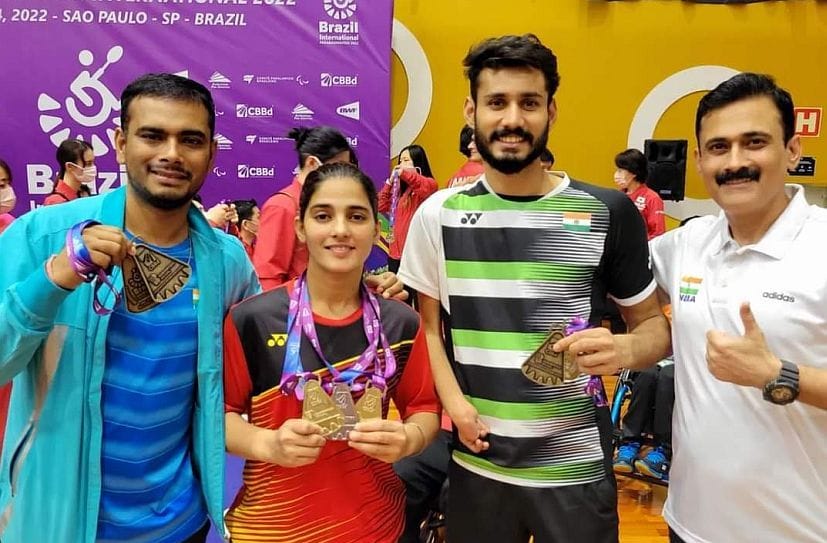 In Brazil Para Badminton, Mandeep got two gold, Chirag got silver medal