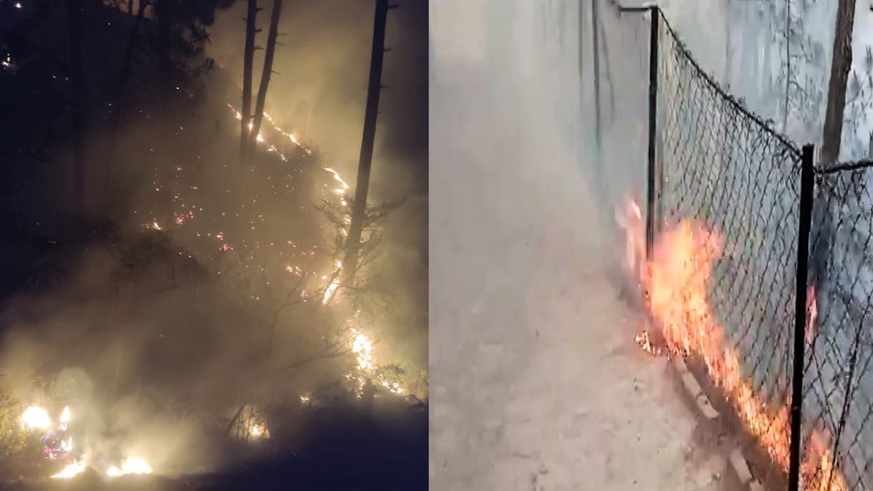 Forest Fire in Himachal capital Shimla, the whole city in the lap of smoke