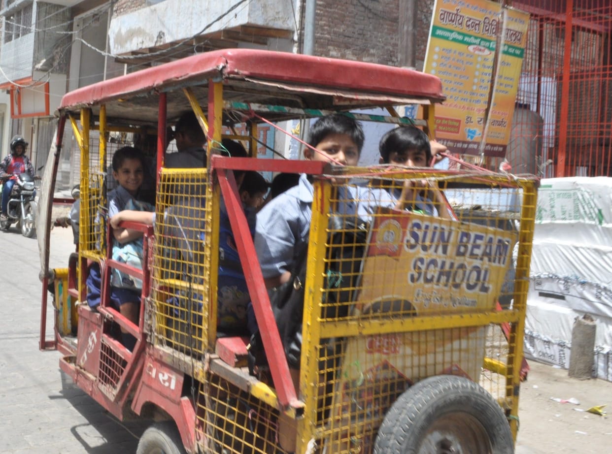 Hathras: Putting children in danger by putting them in unfit buses