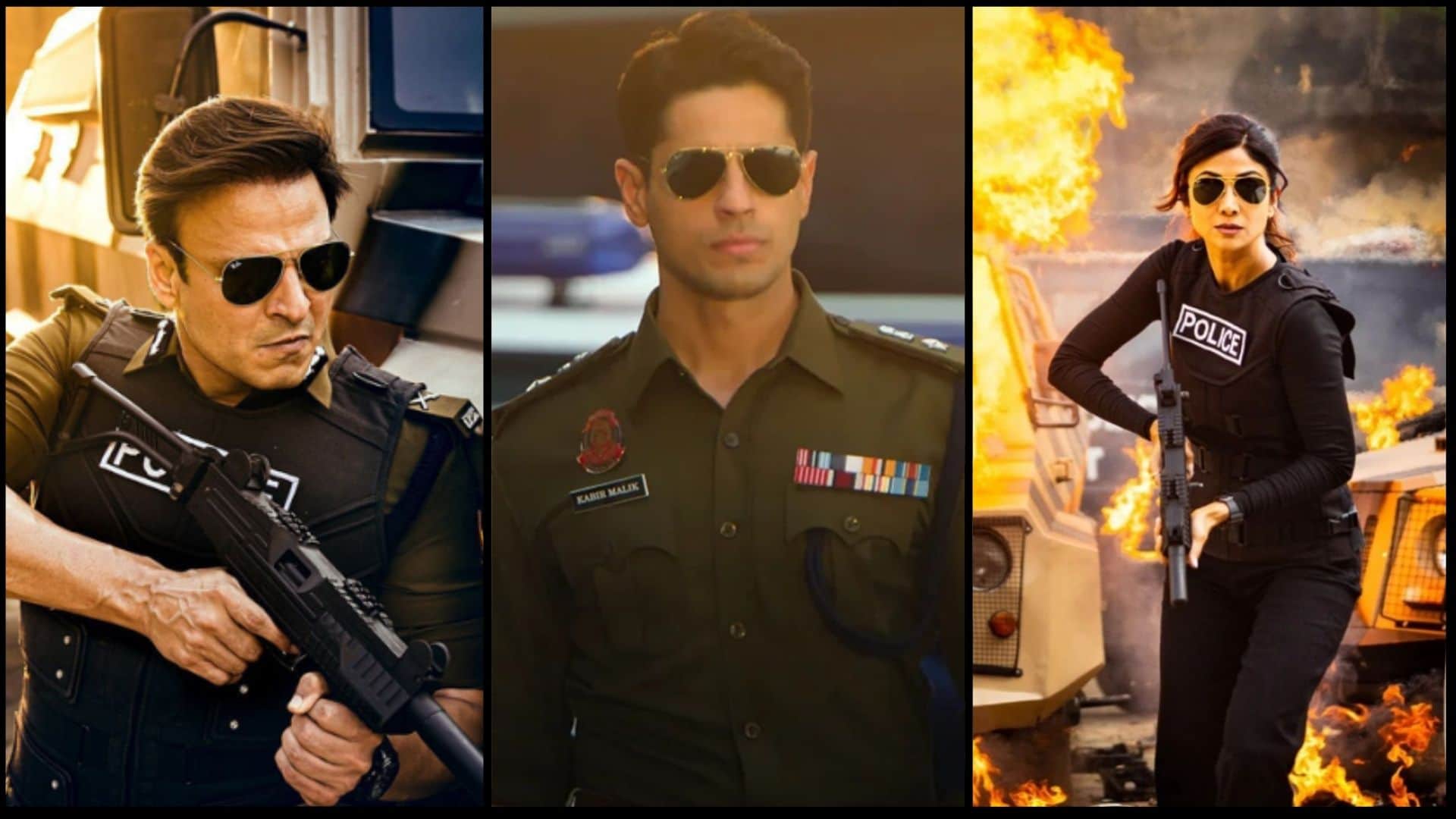 Indian Police Force teaser release sidharth malhotra shilpa shetty vivek oberoi cop look rohit shetty series