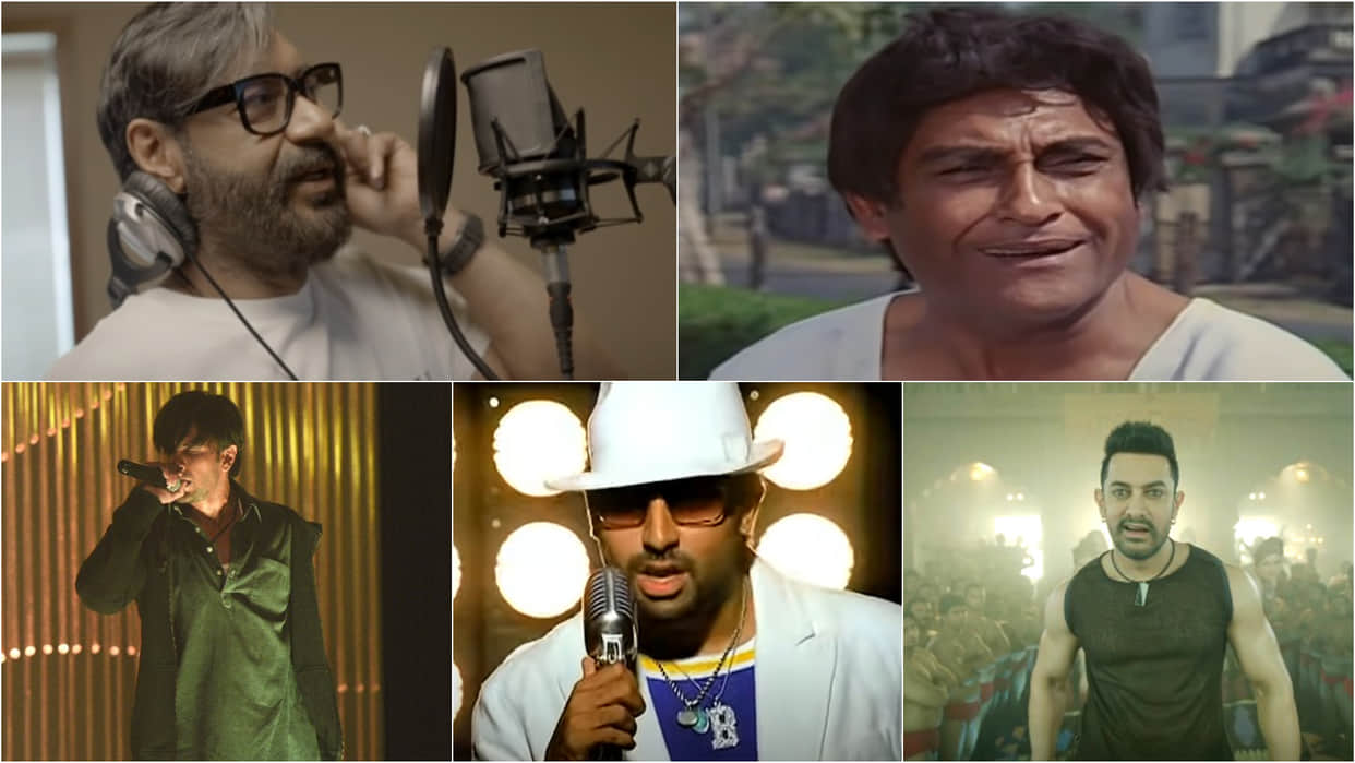 Before Ajay Devgn for Runway 34 these bollywood actors Ashok Kumar ranveer singh amitabh bachchan varun dhawan become Rapper for their films