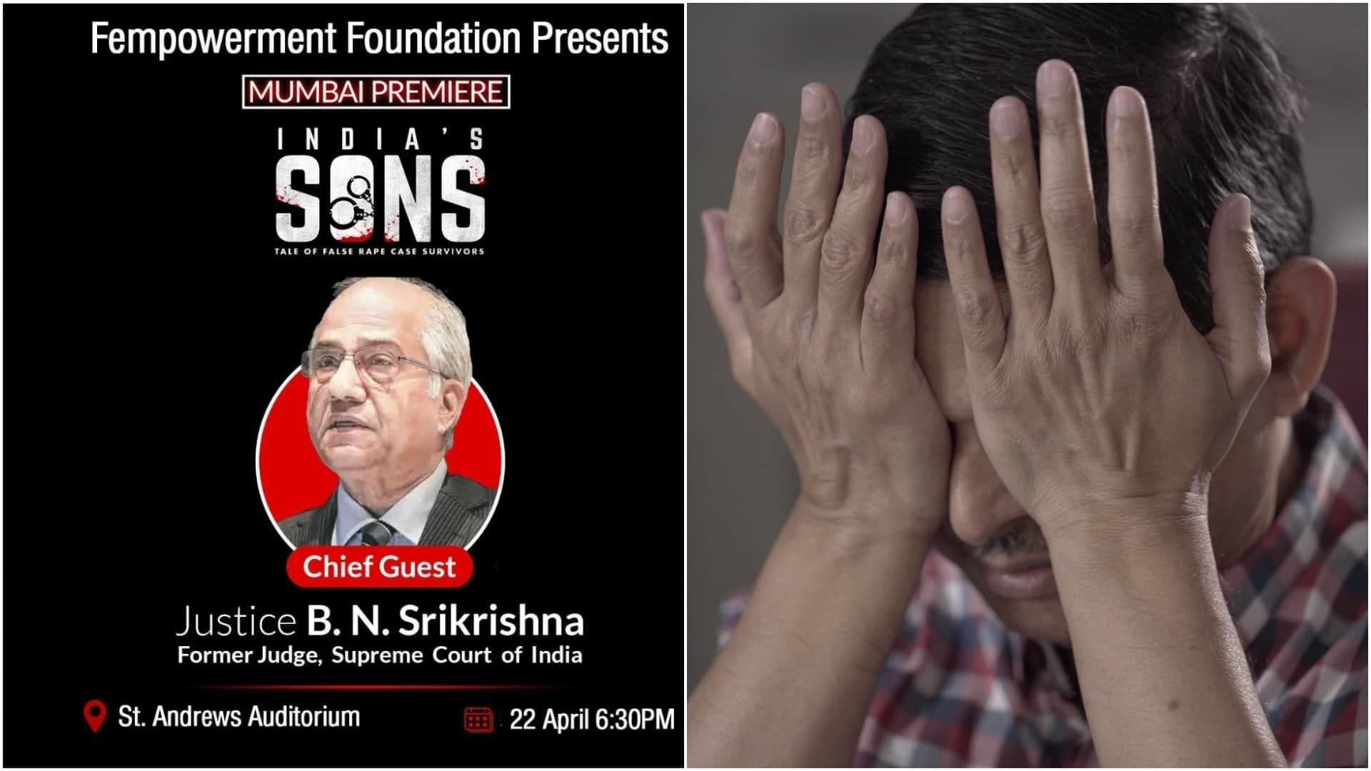 Movie Indias Sons Mumbai screening gets standing ovation Justice B N Srikrishna speaks on misuse of rape laws