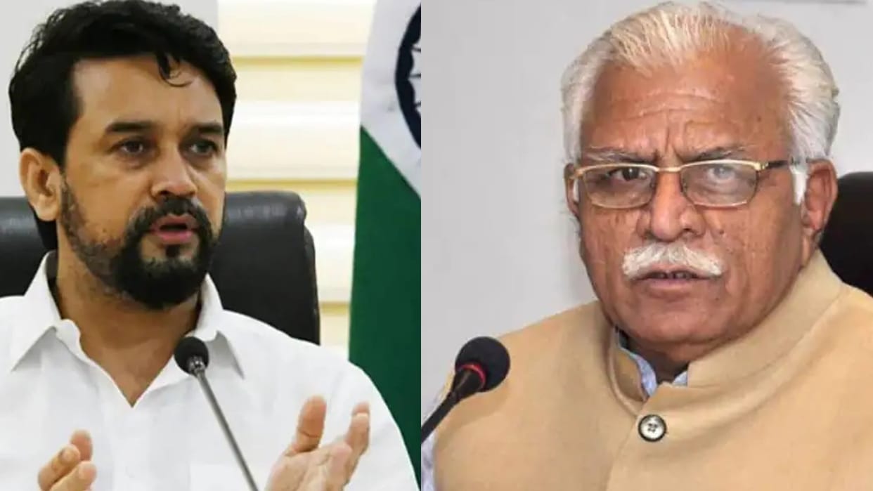 Khelo India Youth Games in Haryana from June 4 Chief Minister Manohar Lal Khattar presented blueprint of event to Sports Minister Anurag Thakur