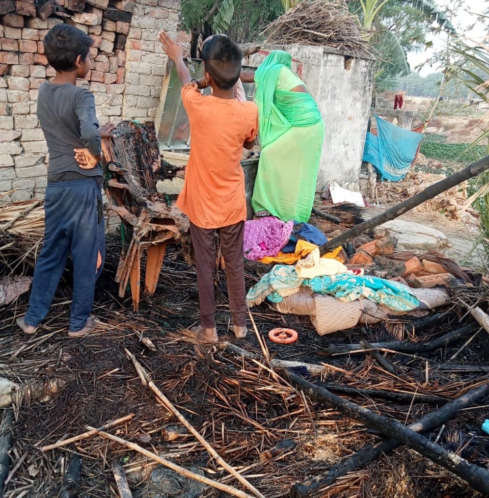 Two residential sheds burnt due to fire