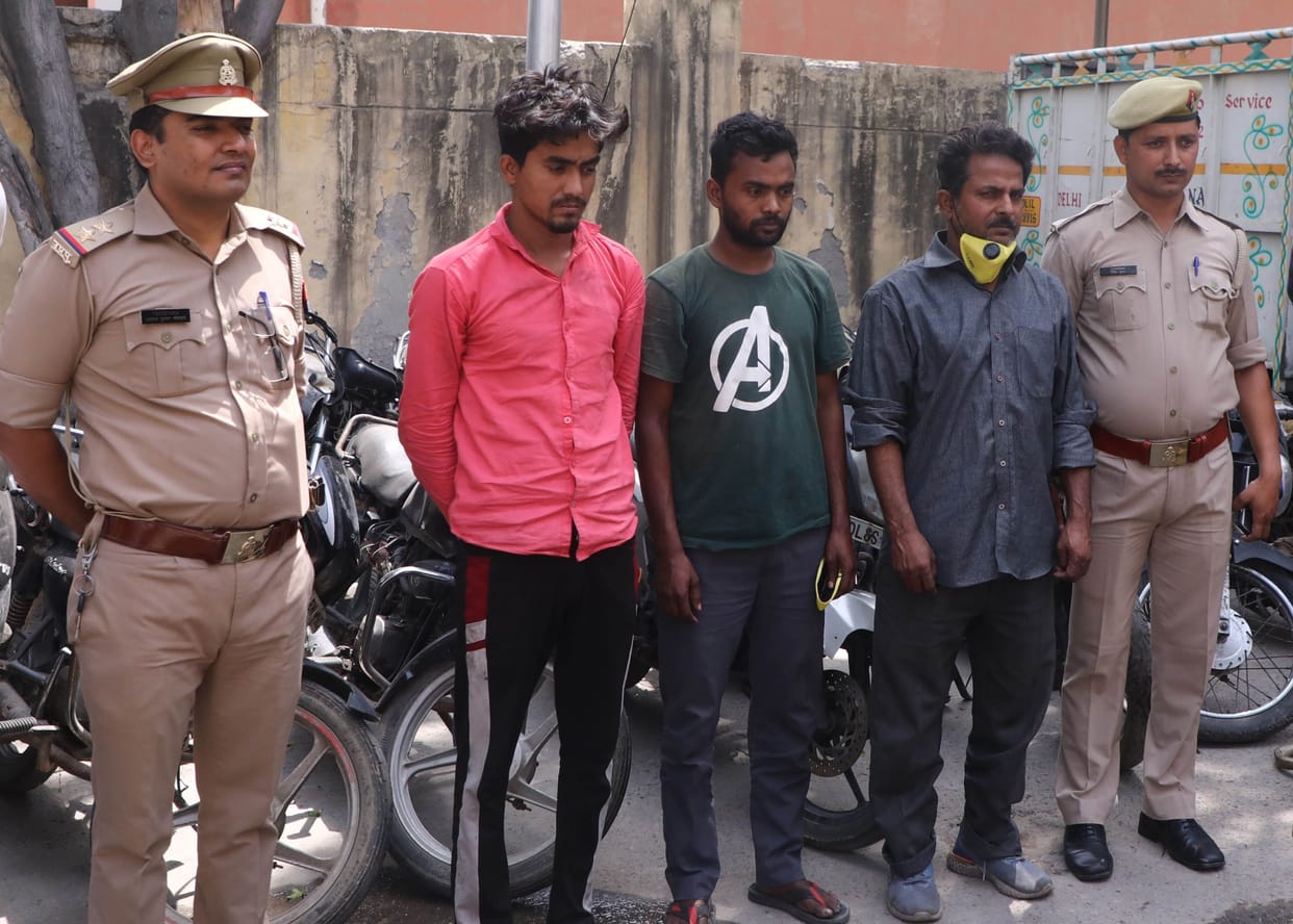 Three of interstate vehicle thieves gang arrested, 24 two wheelers recovered