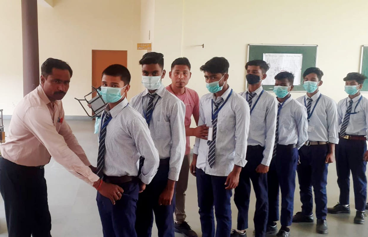 127 examinees took the examination at five centers of the district