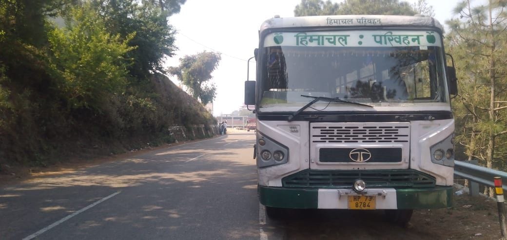 Government buses gasp on the way, passengers on the road
